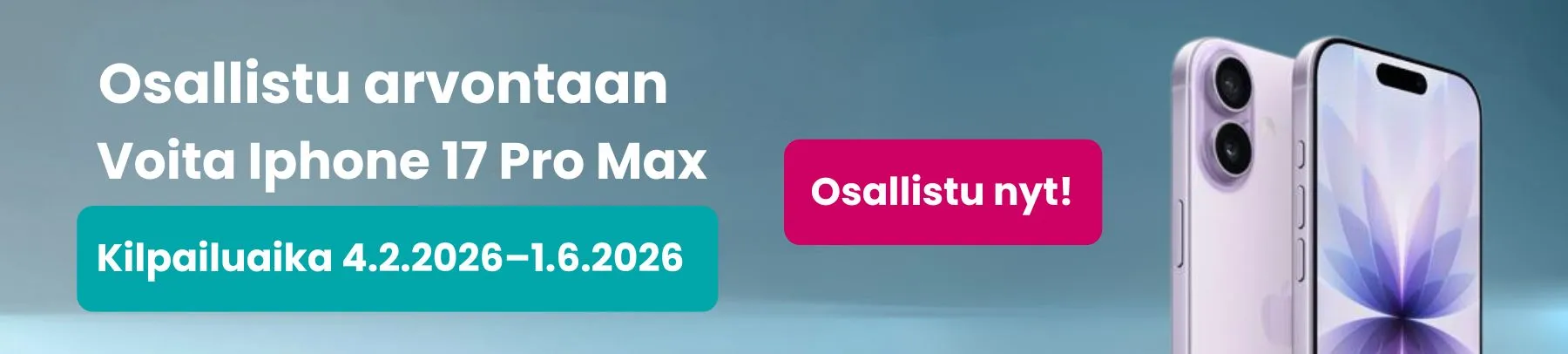 Osallistu DNA arvontaan ja voita iPhone 17 Pro Max
